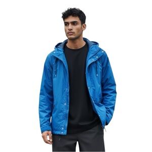 Vintage Campmor Gore-Tex Hooded Blue Rain Jacket - Men’s Size Medium